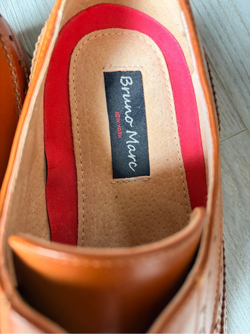 New! Bruno Marc Men's Prince Classic Oxford Shoes, Size 13, Luggage Colour. - Picture 9 of 9